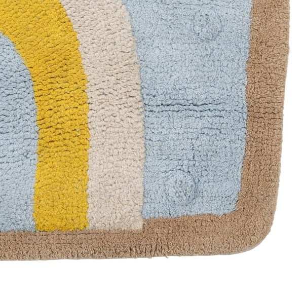 Svetlomodrý bavlnený detský koberec 74x100 cm House – Ixia-image-4