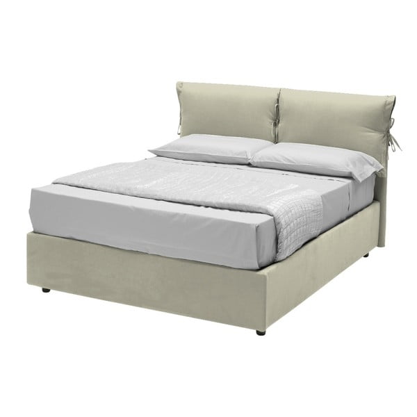 Béžová jednolôžková posteľ s úložným priestorom a 13Casa Iris, 120 x 190 cm
