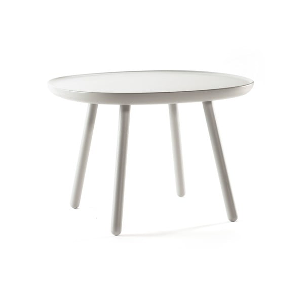 Sivý stolík z masívu EMKO Naïve, ø 64 cm