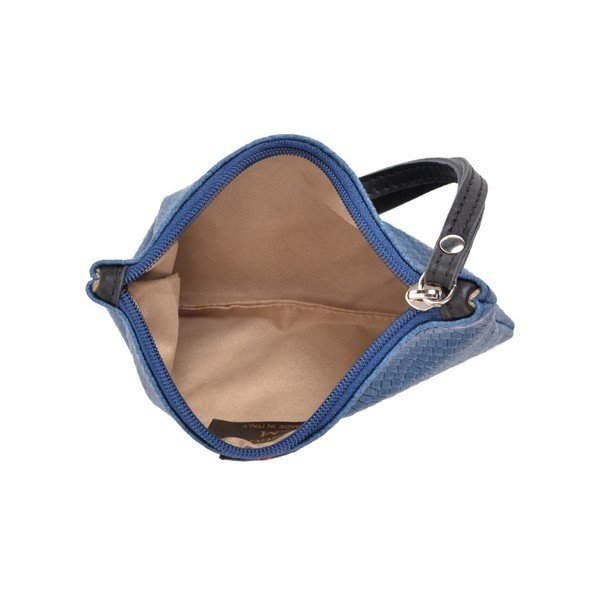 Modrá kožená listová kabelka Mangotti Bags Studo-image-2