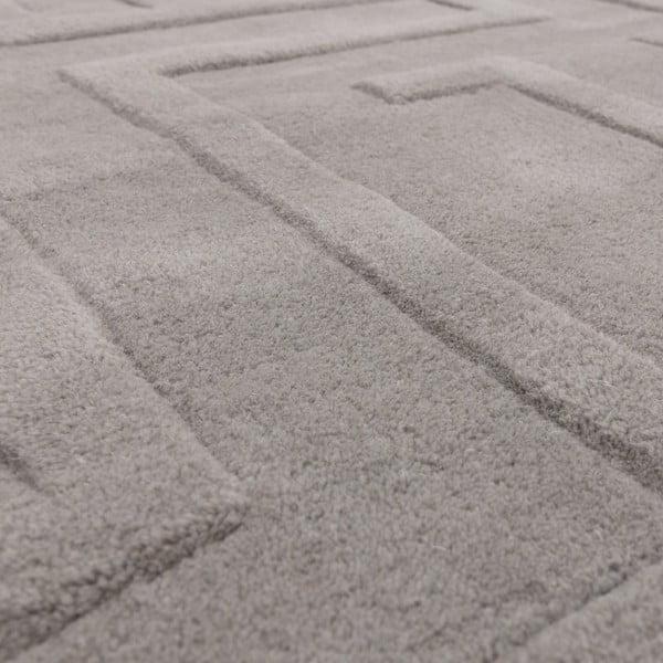 Svetlosivý vlnený koberec 160x230 cm Maze – Asiatic Carpets-image-1