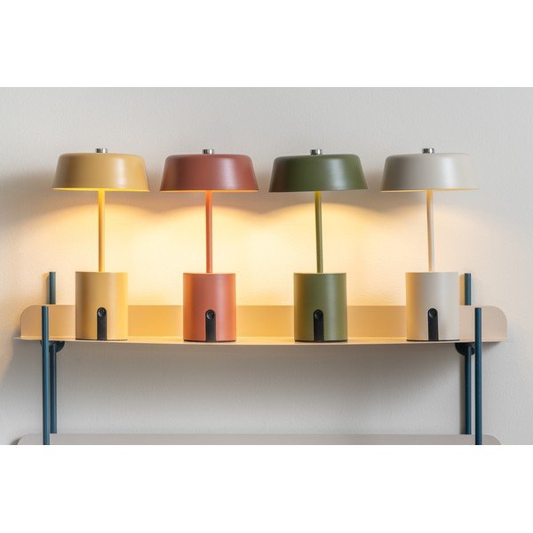 Béžová kovová LED stolová lampa (výška  22,5 cm) Elemental LED – Leitmotiv-image-1