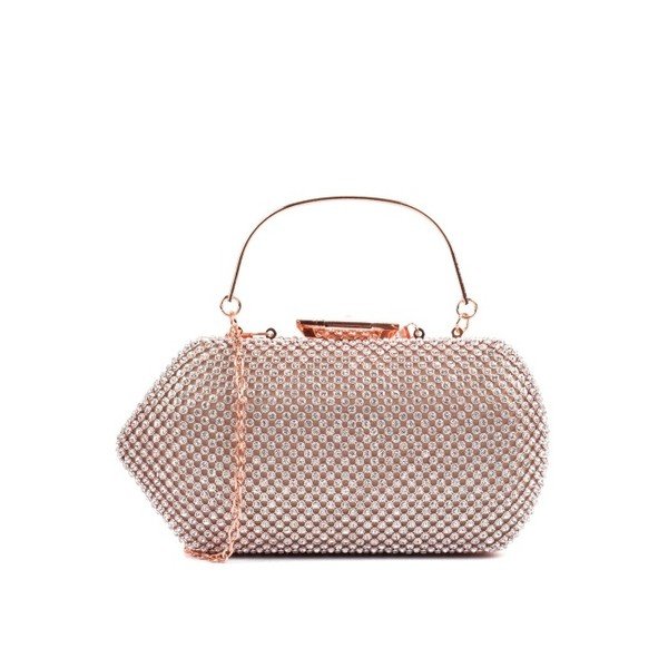 Listová kabelka s kamienkami zlatej farby Isabella Rhea-image-1