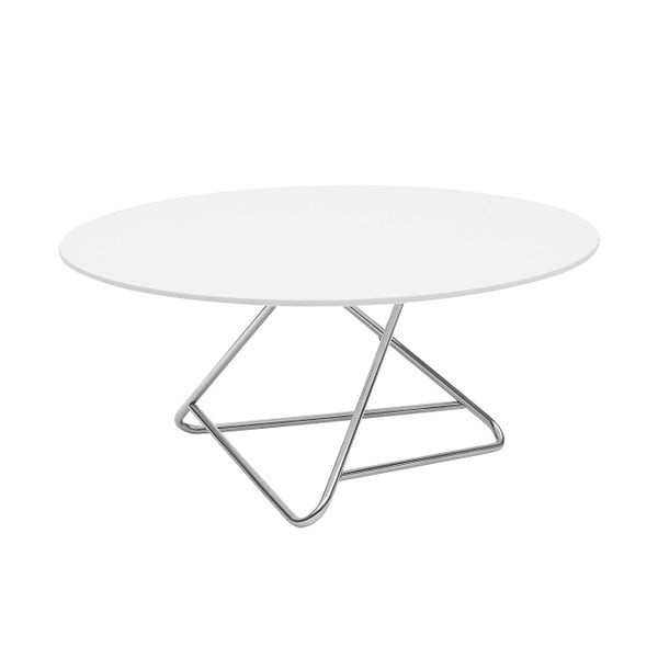 Stôl s bielou doskou Softline Tribeca, Ø 75 cm