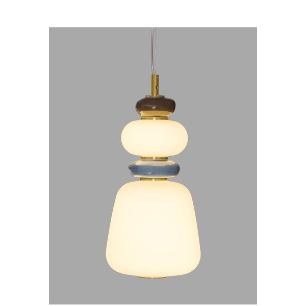 Biele/v zlatej farbe kovové LED závesné svietidlo so stmievačom s porcelánovým tienidlom/so skleneným tienidlom ø 17 cm Palo – Nova Luce-image-1