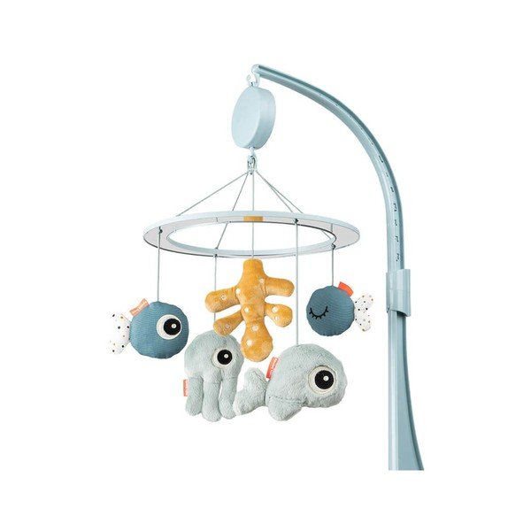 Modrý hudobný kolotoč nad postieľku Done by Deer Sea Friends-image-1