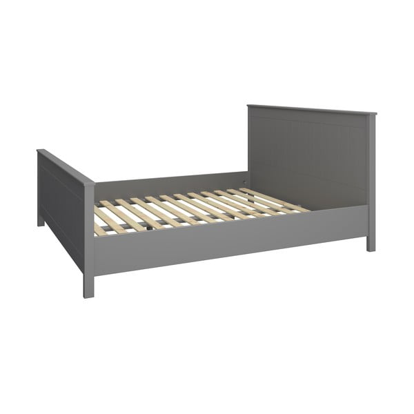 Sivá dvojlôžková posteľ 180x200 cm Tromsö - Tvilum