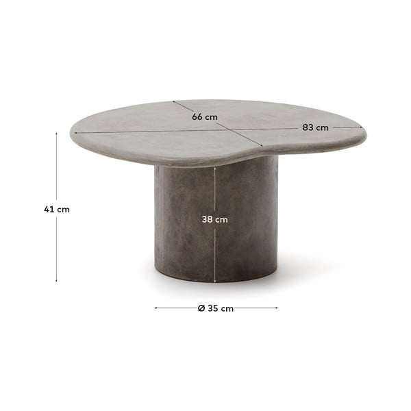 Záhradný odkladací stolík 77x83 cm Macarella – Kave Home-image-4