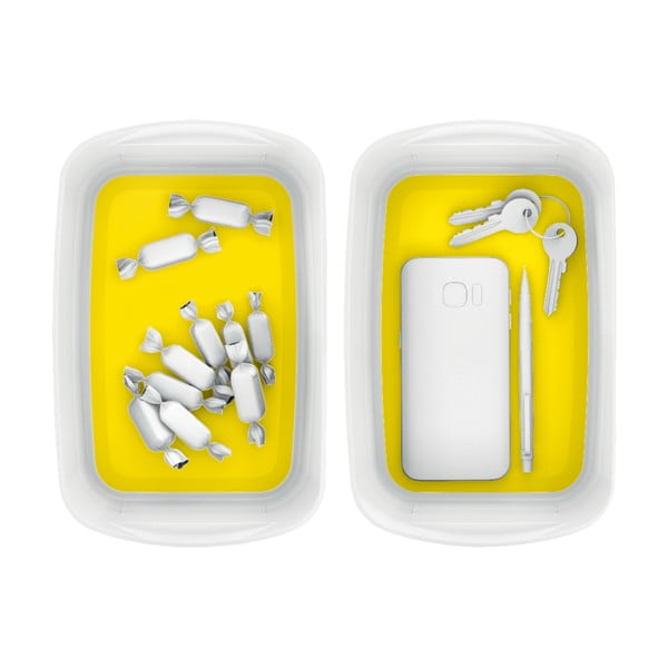 Bielo-žltý plastový úložný box MyBox - Leitz-image-2