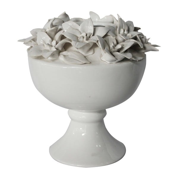 Biela keramická váza Mauro Ferretti Lilium, výška 25 cm
