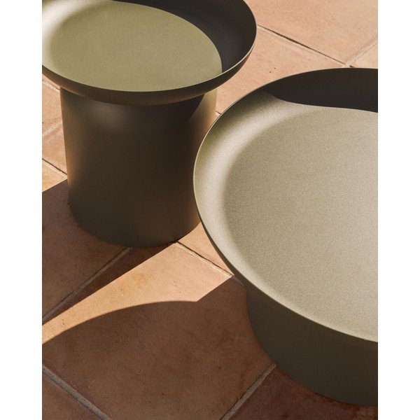 Kovový okrúhly záhradný stolík ø 70 cm Arcola – Kave Home-image-3