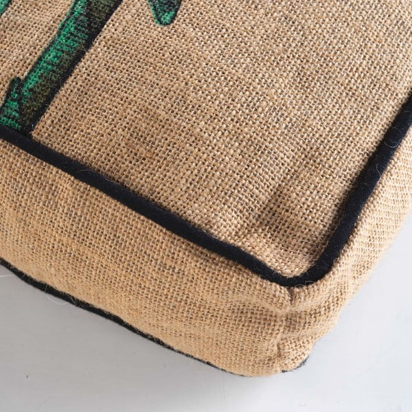 Zelený/hnedý sedací vak Balinesia – douceur d'intérieur-image-1