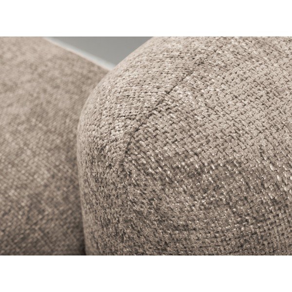 Svetlohnedá ženilková rozkladacia/s úložným priestorom rohová pohovka (ľavý roh/s leňoškou) Mele – Makamii-image-4