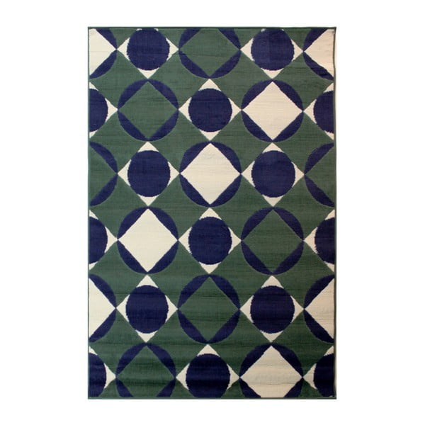 Modrý koberec Flair Rugs Carnaby Element Teal, 80 × 150 cm