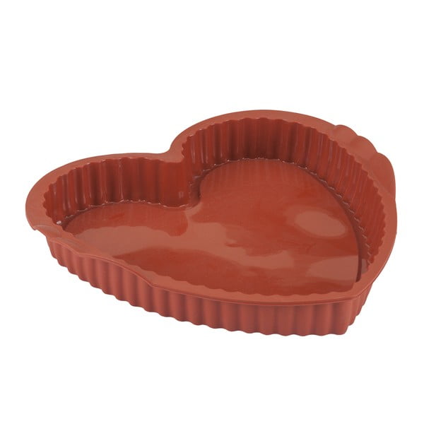 Silikónová forma na koláč v tvare srdca Metaltex, 24 × 23 cm
