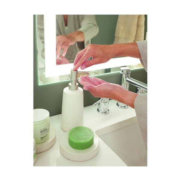 Biely keramický dávkovač mydla iDesign Eco Vanity-image-1