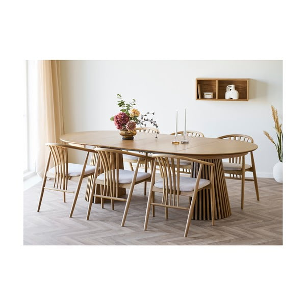 Poschodová polica v dekore duba v prírodnej farbe 71 cm Oshawa – House Nordic-image-2