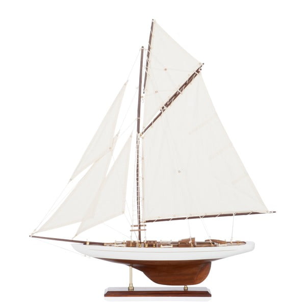 Dekoratívna plachetnica Sail Boat White, 69 cm