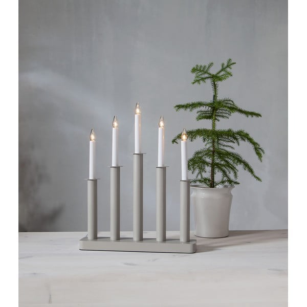 Béžová vianočná svetelná dekorácia Plate – Star Trading-image-1