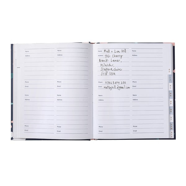 Adresár s lepiacimi štítkami Busy B Navy Blush, 104 strán-image-4