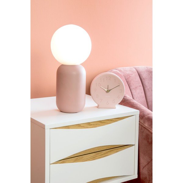 Svetloružová stolová lampa Leitmotiv Gala, výška 32 cm-image-2