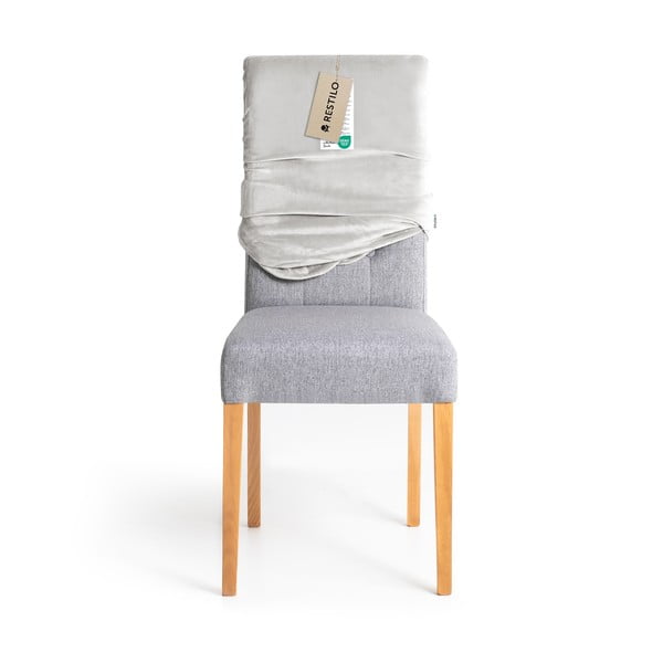 Svetlosivé napínacie poťahy v súprave 4 ks na stoličku 48 cm Sento – Restilo-image-4