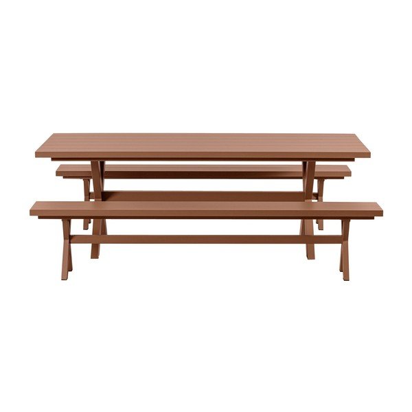 Hliníkový záhradný jedálenský stôl 100x220 cm Delta - Exotan-image-3