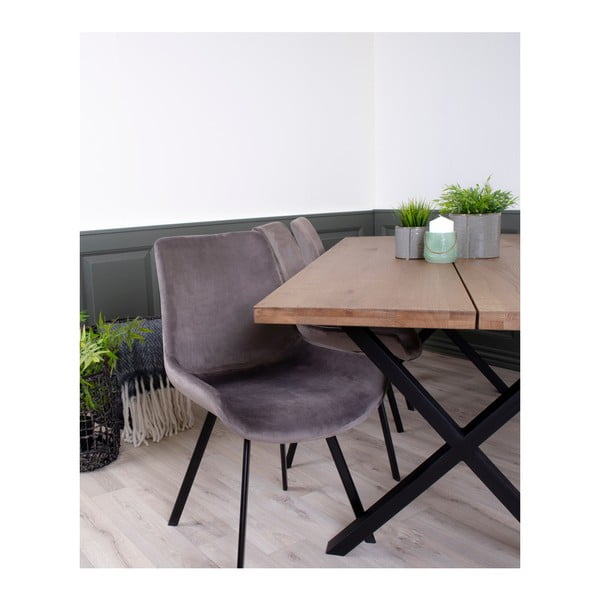 Jedálenský stôl z dubového dreva House Nordic Montpellier Smoked Oiled Oak, 200 × 95 cm-image-2