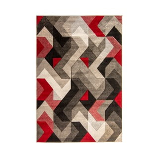 Červeno-sivý koberec Flair Rugs Aurora, 160 × 230 cm
