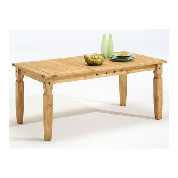 Jedálenský stôl z borovicového dreva SOB Mexiko, 80 x 80 cm