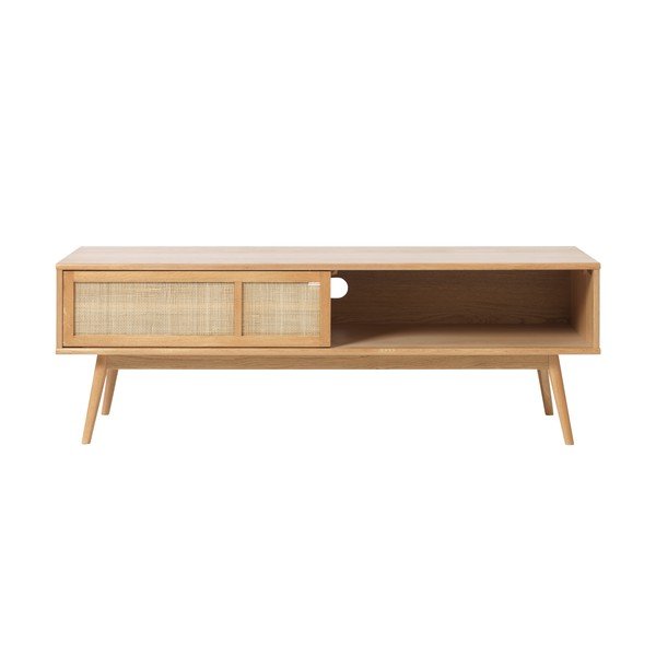 TV stolík v dekore duba v prírodnej farbe 150x50 cm Barrali – Unique Furniture