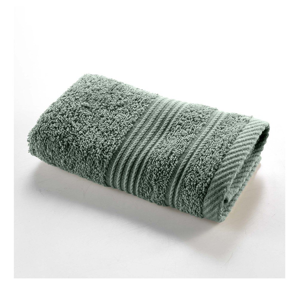 E-shop Šalviový zelený froté bavlnený uterák 30x50 cm Tendresse – douceur d'intérieur