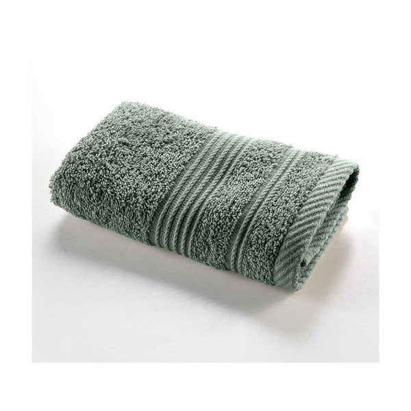 Šalviový zelený froté bavlnený uterák 30x50 cm Tendresse – douceur d'intérieur