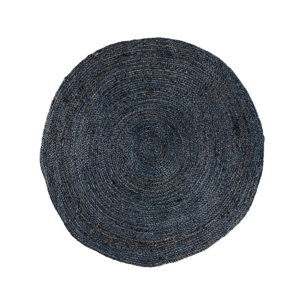 Tmavosivý okrúhly koberec House Nordic Bombay, ø 90 cm