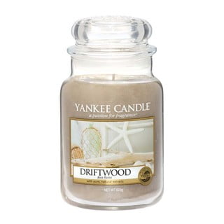 Vonná sviečka Yankee Candle Driftwood, doba horenia 110 h