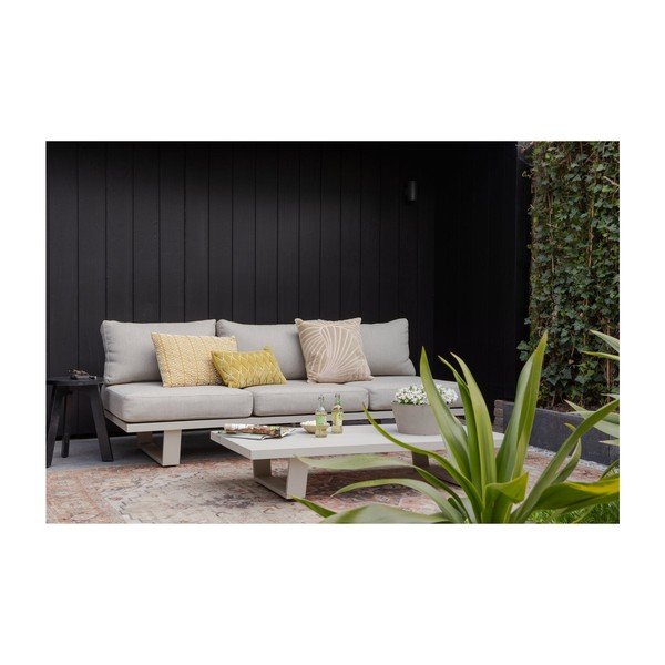 Sivobéžová čalúnená záhradná pohovka Bear – WOOOD-image-1