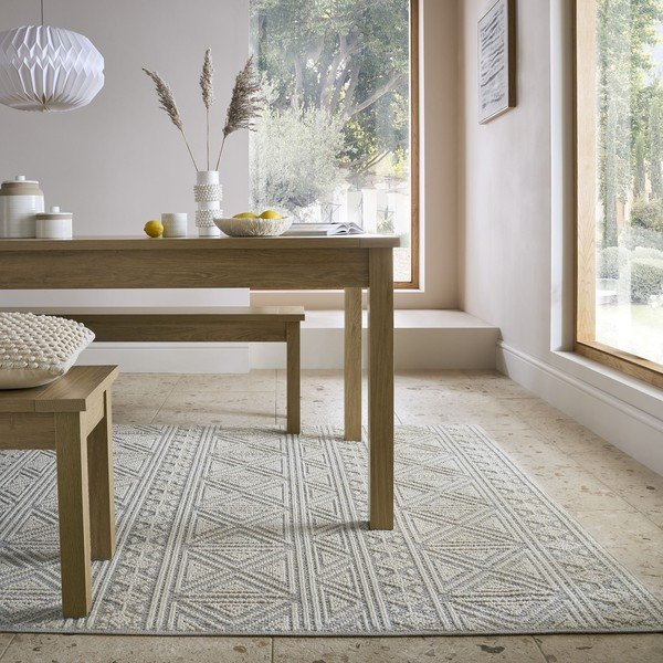 Sivý/béžový prateľný koberec 194x290 cm Lucia – Flair Rugs-image-1