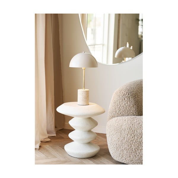 Kamenný okrúhly odkladací stolík ø 36 cm Blackburn – House Nordic-image-2