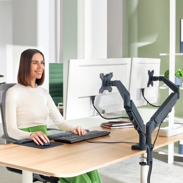 Držiak na dva monitory Ergo – Leitz-image-1