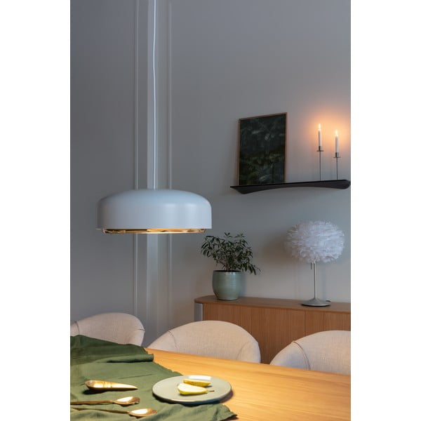 Biele LED závesné svietidlo s kovovým tienidlom ø 40 cm Hazel medium – UMAGE-image-1