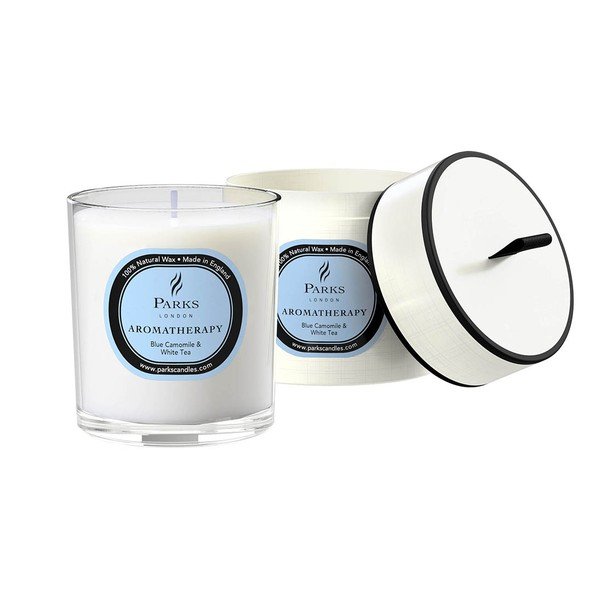 Sviečka s vôňou harmančeka a bieleho čaju Parks Candles London Aromatherapy, 50 hodín horenia-image-1