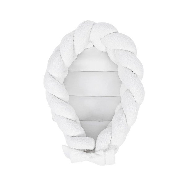 Biele hniezdočko pre bábätko 47x70 cm – Meowbaby