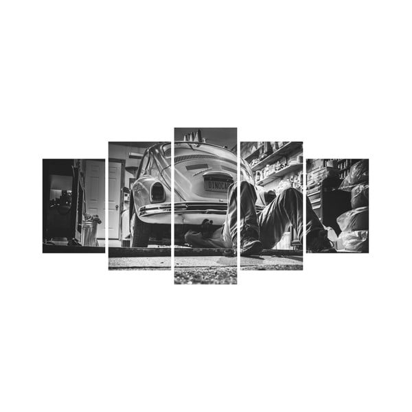 Viacdielny obraz Black&White no. 71, 100x50 cm