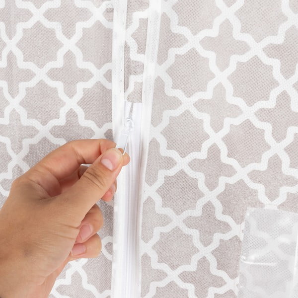 Béžový závesný obal na šaty Compactor, výška 137 cm-image-4