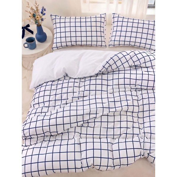 Biele obliečky na jednolôžko 200x140 cm Pledsq  – Mijolnir