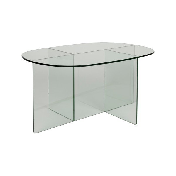 Sklenený konferenčný stolík 60x80 cm Linea – Zuiver