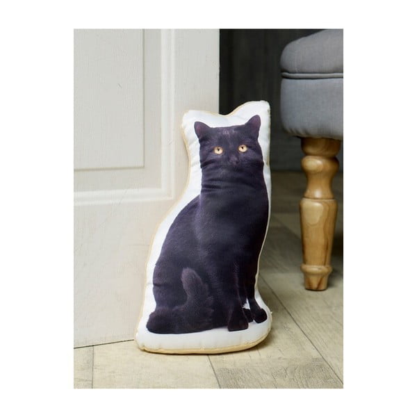 Zarážka do dverí s potlačou čiernej mačky Adorable Cushions