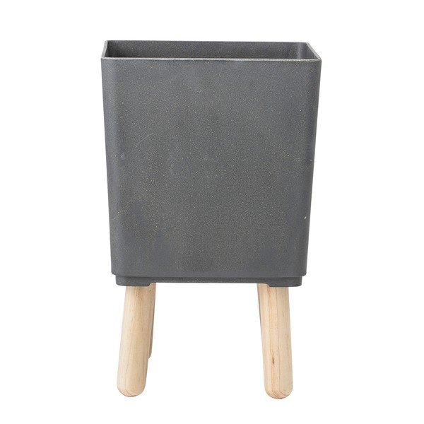 Sivý kvetináč na nožičkách Bloomingville-image-1