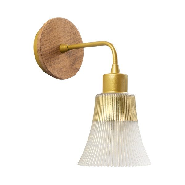 Nástenné svietidlo v zlatej farbe Foca – Opviq lights