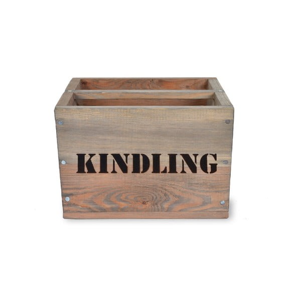 Škatuľka na triesky zo smrekového dreva Garden Trading Kindling, 28 × 28 cm